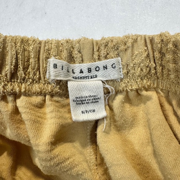 Billabong Essentials Womens Yellow Leaf Jacquard Terry Lounge Set Small - Picture 5 of 16